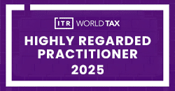 ITR Highly Regarded Practitioner 2025
